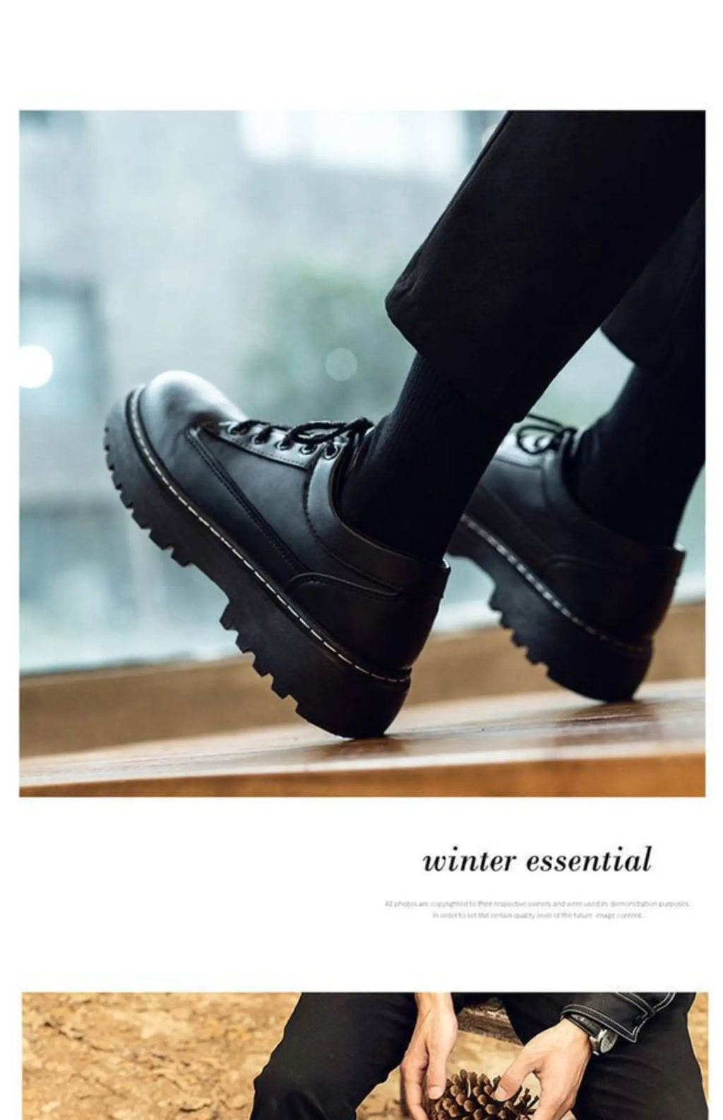 Men's Chef Shoes Casual Work Leather Shoes Business Kitchen Black Shoes Comfortable Breathable PU Insole Rubber Outsole
