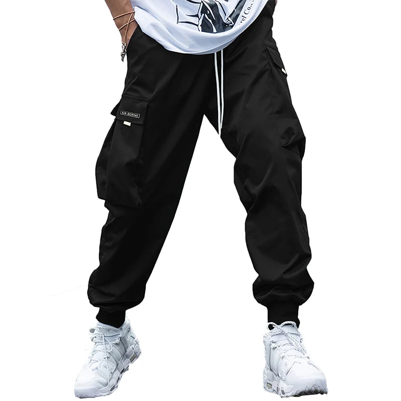 Fashion Lightweight Cargo Pants Summer Breathable Casual Sweatpants 2/1Pcs Hip-Hop Drawstring Trousers Outdoor High Street Pants - Clikcy