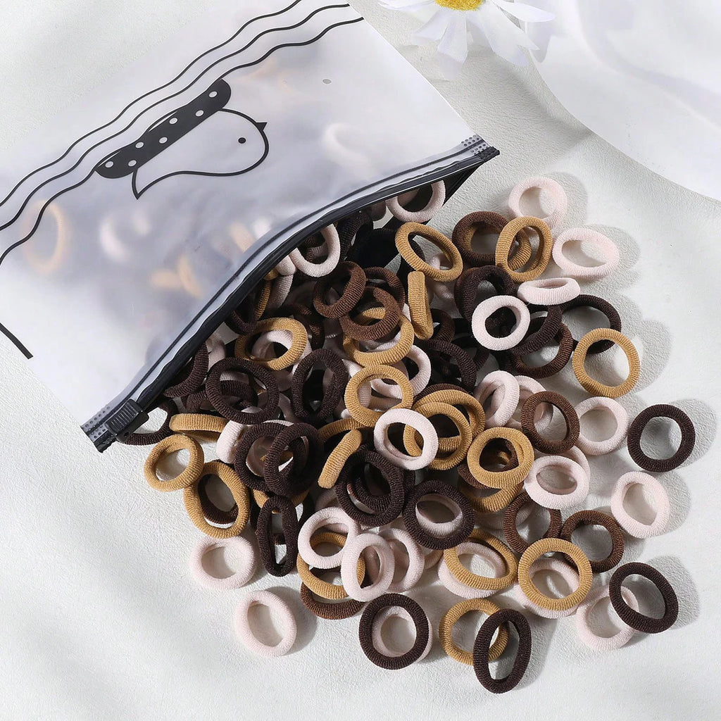 100/300Pcs Children Elastic Hair Bands Girls Rubber Band Kids Sweet Scrunchie Hair Ties Baby Headband Kids Hair Accessories - Clikcy