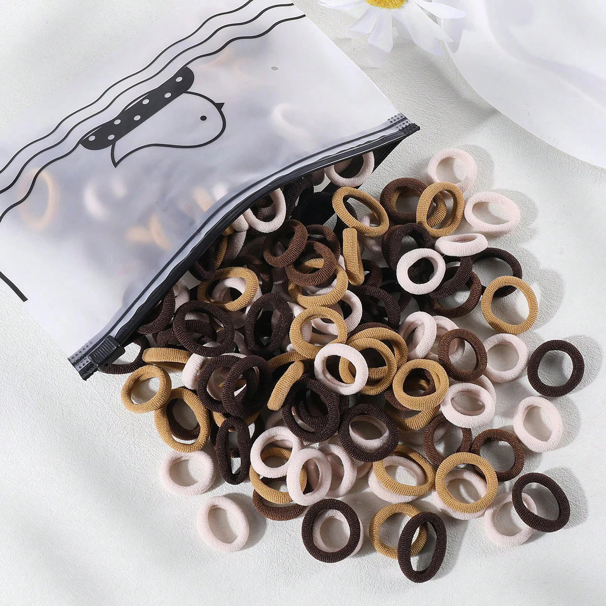 100/300Pcs Children Elastic Hair Bands Girls Rubber Band Kids Sweet Scrunchie Hair Ties Baby Headband Kids Hair Accessories - Clikcy