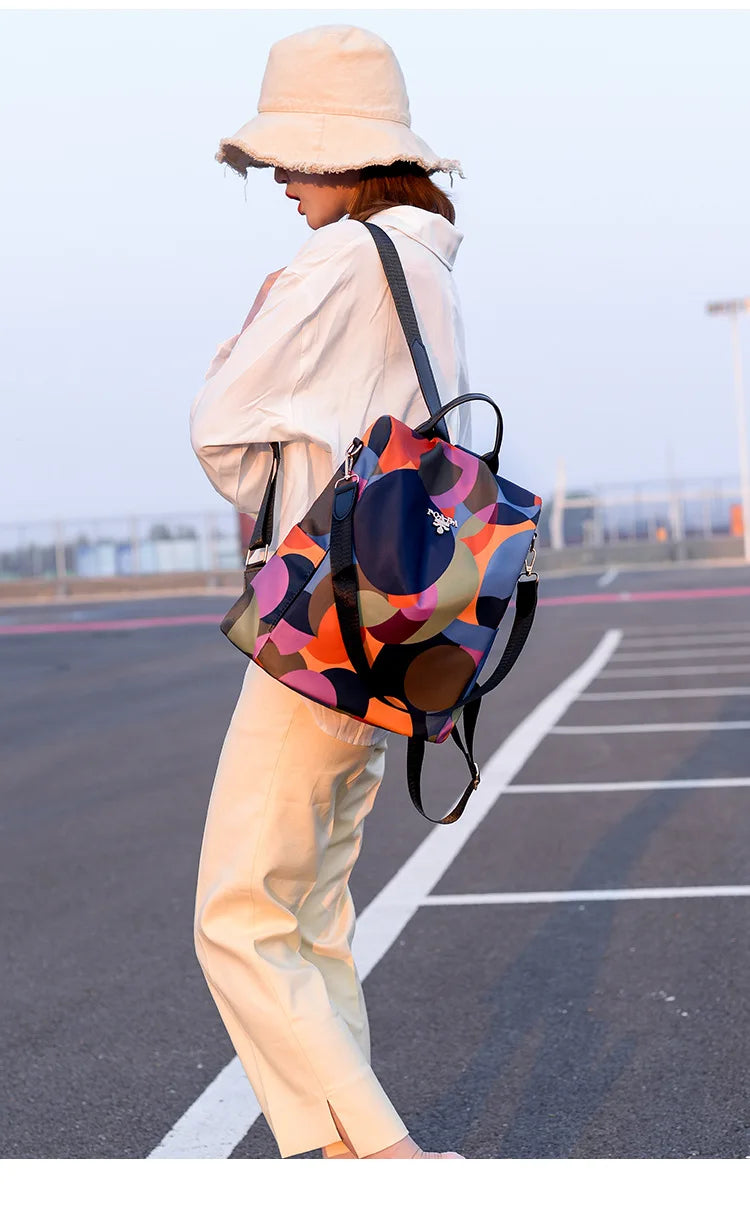 New Anti-Theft Fashion Backpack Women Casual Waterproof School Bags for Teenage Girl Multi-Function Shoulder Bag Travel Rucksack - Clikcy