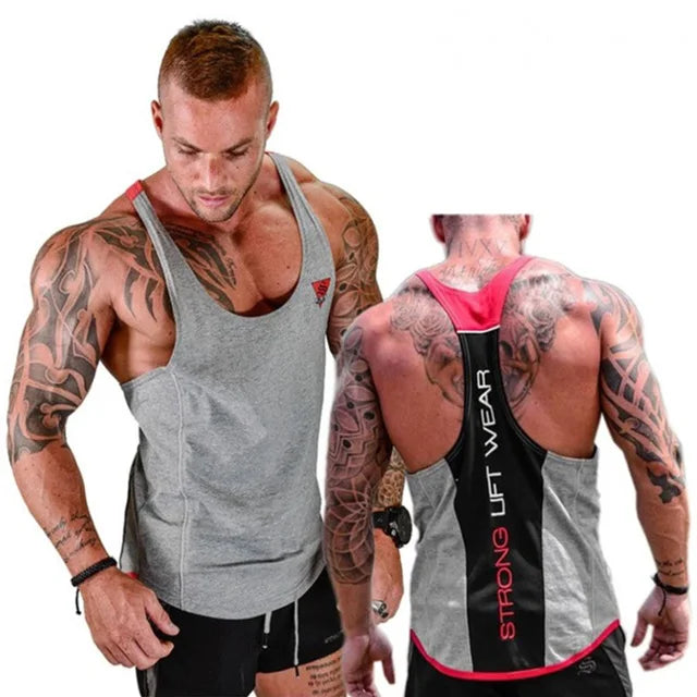 Mens Bodybuilding Tank top Gyms Fitness sleeveless shirt 2025 New Male Cotton clothing Fashion Singlet vest Undershirt Hombre - Clikcy