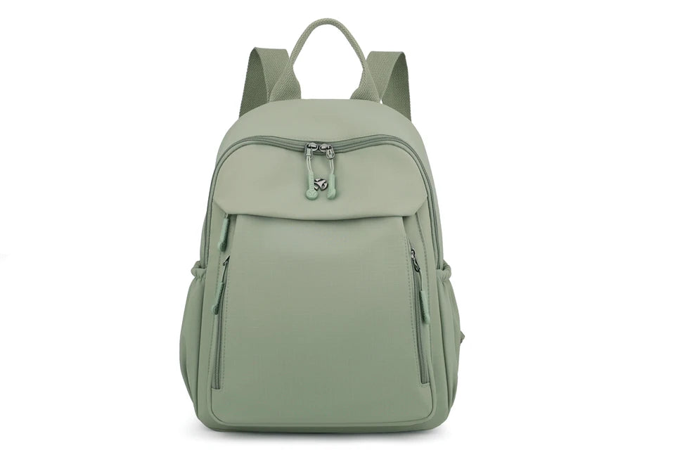 Casual Backpack Women Waterproof Nylon Back Pack Large Capacity Student Daypack Simple Schoolbag for Girls Ladies Travel Bags - Clikcy
