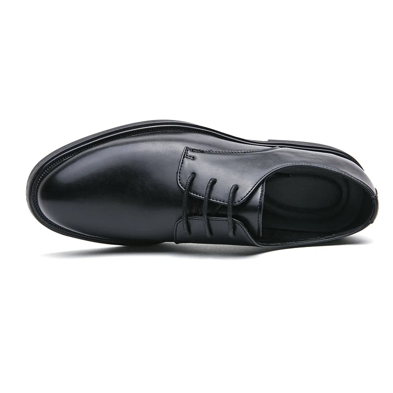 Classic Italy Pointed Toe Leather Shoes Men Luxury Oxfords Business Formal Office Men Shoes Boos Dress Men Black Wedding Shoes