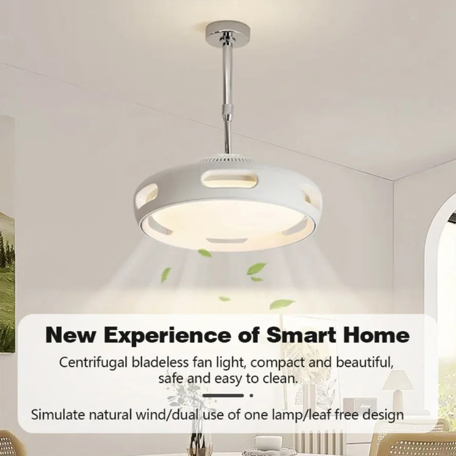 LED Ceiling Fan Light Modern Creative Leaf Less Low Decibel 6th Gear  Living Room Dining Room Bedroom Dimmable Fan Light - Clikcy