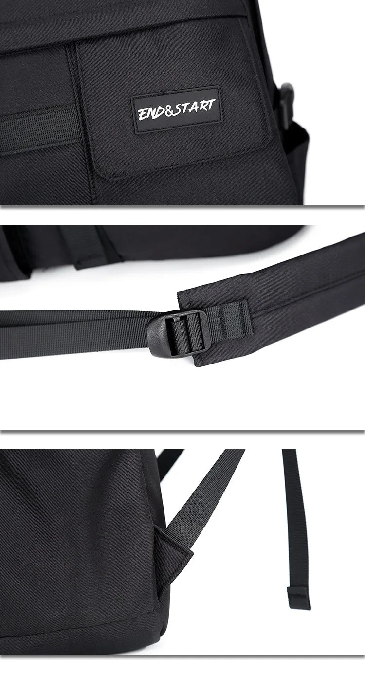 Japanese Style Oxford Backpacks Men Large-capacity Outdoor Men's Backpacks Multiple Pockets Travel Back Bag Students Schoolbags - Clikcy