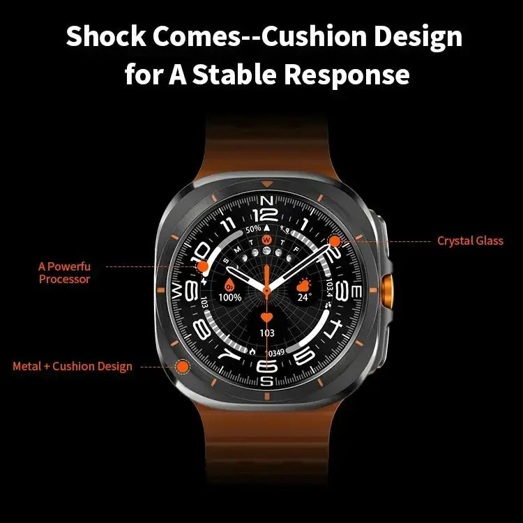 2025 Watch 7 Ultra 47mm Smart Watch IP68 Waterproof Bluetooth Call Compass Smartwatch for Men Women 1.43" AMOLED Screen SpO2 - Clikcy