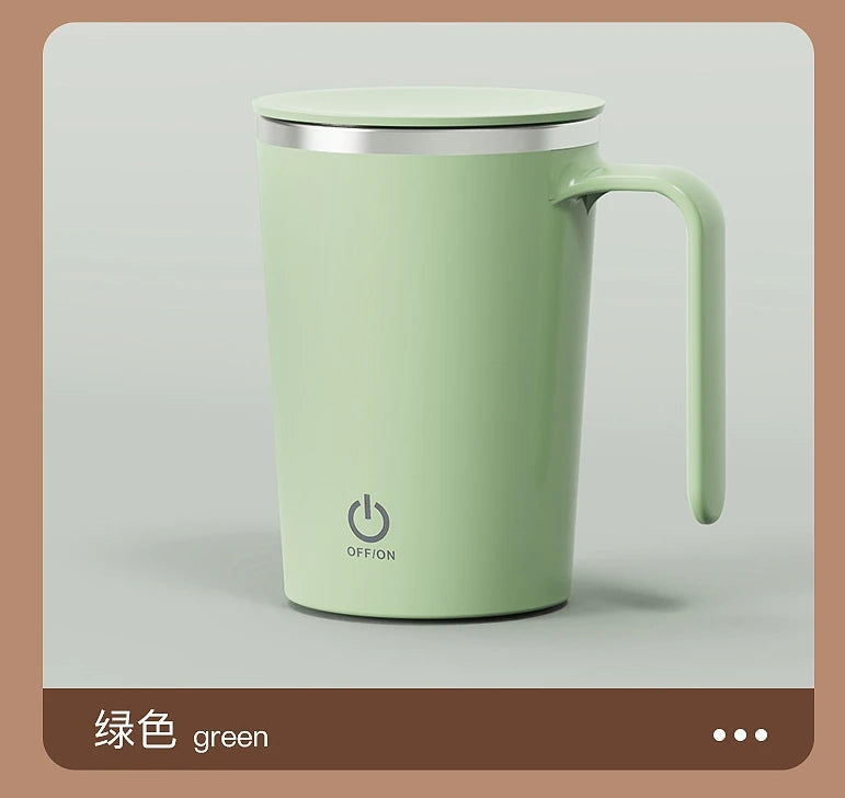 1pcs Automatic Self Stirring Magnetic Mug Stainless Steel Temperature Difference Coffee Mixing Cup Blender Mixer Thermal Cup