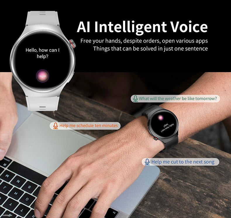 2025 New Smart Watch Men For Huawei Watch 4 Pro 360*360 HD Screen Heart rate Bluetooth Call Health Monitoring Sports Smartwatch - Clikcy