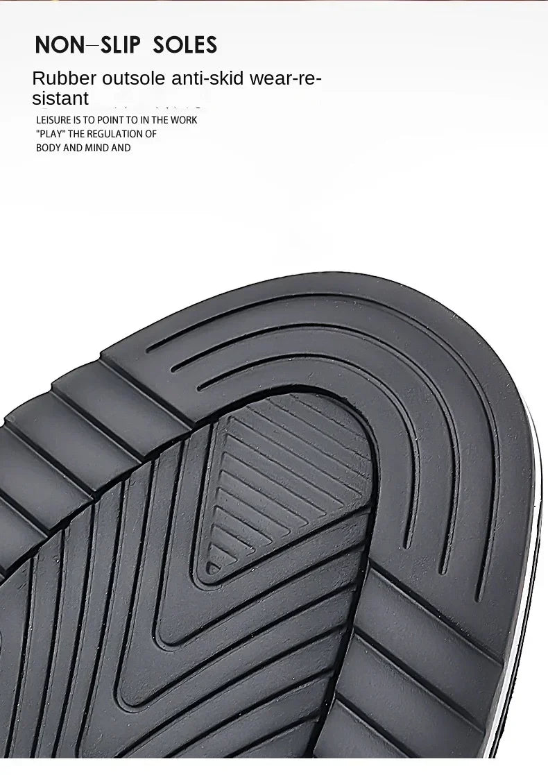 Men's Casual Leather Shoe Spring 2024 Men's Shoes Comfortable Silp on Work Shoes Male Soft Non-slip Loafers Summer Flat Shoe