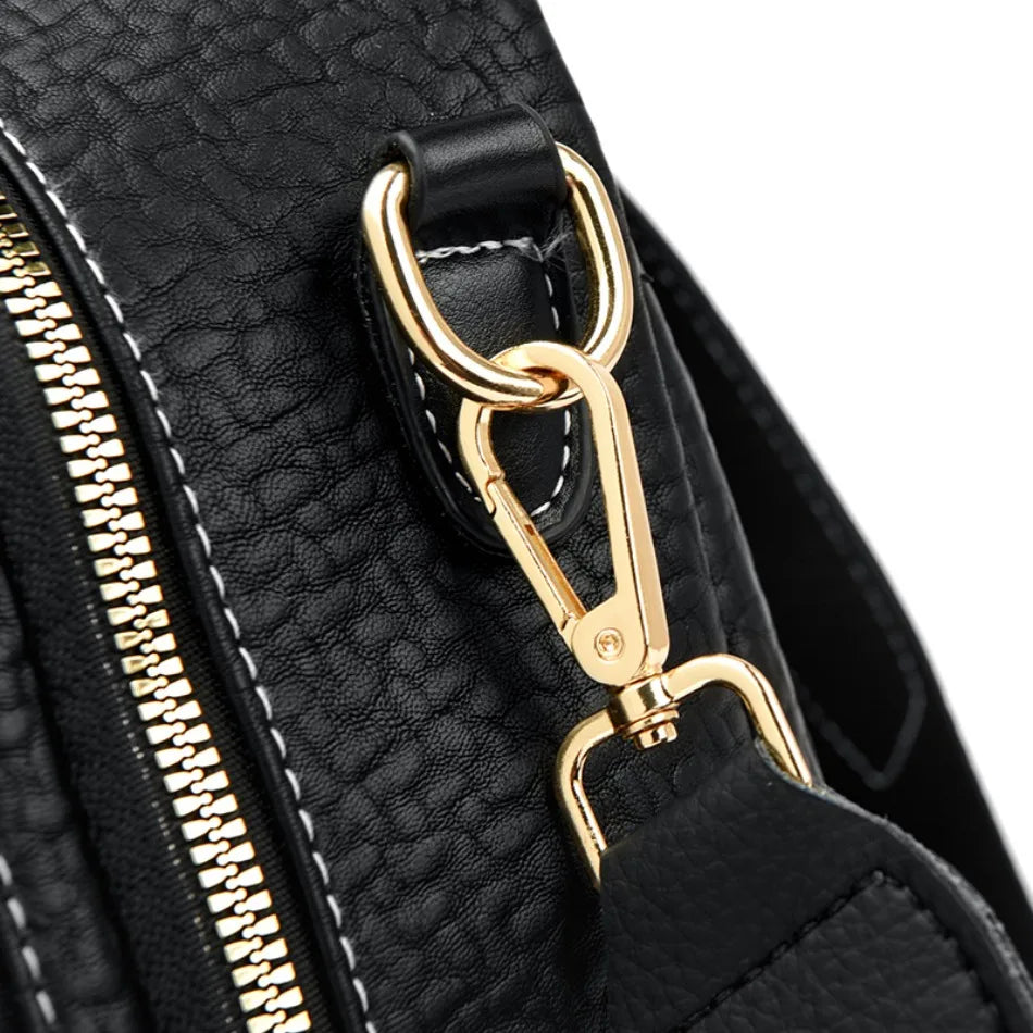 New Luxury Design Leather Women Backpack Casual School Bag for Teenager Girls Travel Back Pack Ladies Bagpack Mochilas Sac A Dos - Clikcy