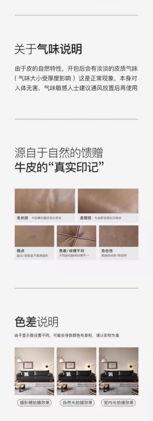 Comfortable Vintage Sofas Fancy Genuine Leather Lounge Living Room Couches Designer Solid Wood Divano Da Soggiorno Furniture - Clikcy