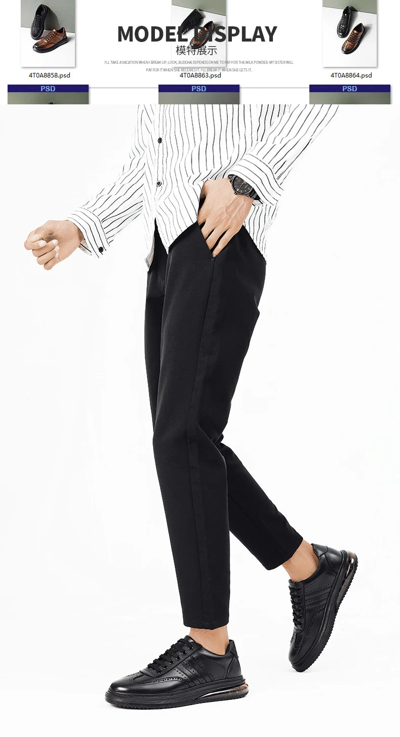 XIMO BULL Autumn Men's Casual Leather Shoes, Quality Men's Casual Sports Shoes, Business Outdoor Shoes, Men's Driving Work Shoes