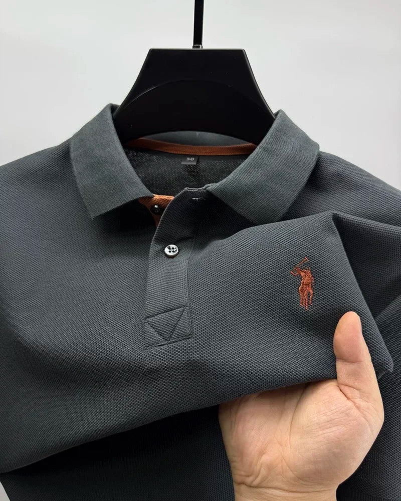 High end brand 100% cotton short sleeve polo shirt men's summer fashion designer new Paul pony embroidery casual golf T-shirt - Clikcy