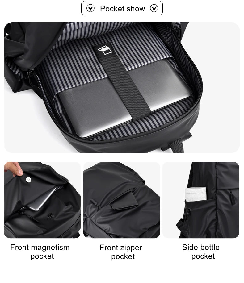 Fashion Backpacks for Men 35L High Capacity Waterproof Travel College Backpack for Men Trendy Women Laptop School Travel Bags - Clikcy