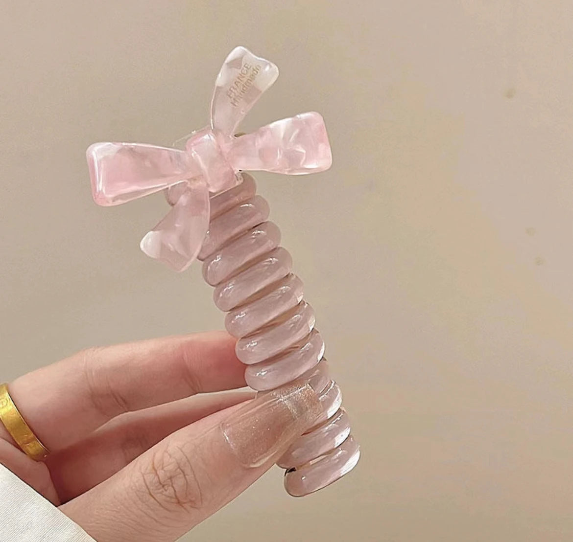 rope adult telephone cable ring Rabbit Cute Hair Ring Large Frosted Adult Hair Tie  head ring Children's telephone hephone Cable - Clikcy