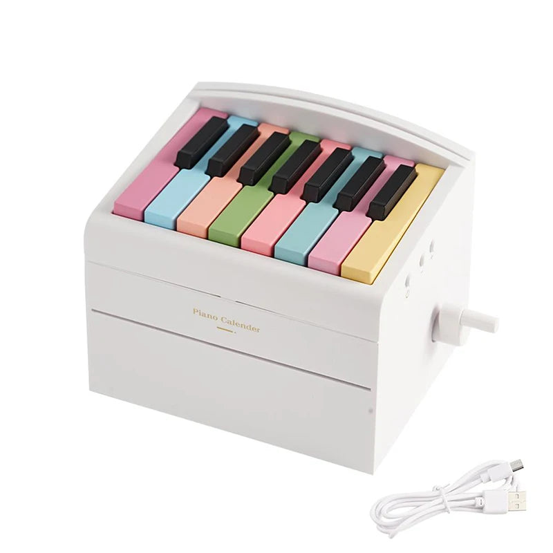 2025 Taylor Piano Calendar Piano Calendar Aesthetic 3D Calendar Piano Playable USB Charging Gift Office with Popular Songs - Clikcy