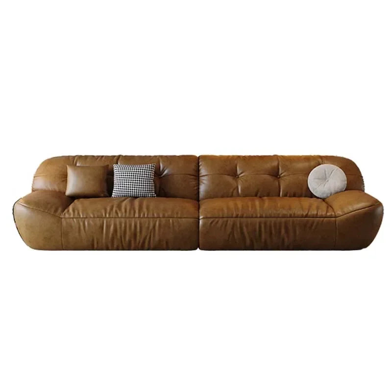 Leather Living Room Sofas Modern European Luxury Design Sofa Living Room Sectional Sofa Sala De Estar De Luxo Room Decor - Clikcy