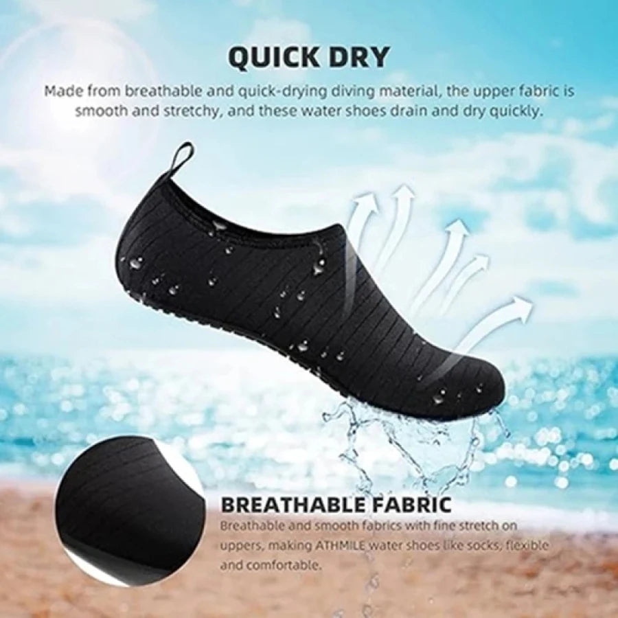 1Pair Wading Shoes Quick-drying Beach Barefoot Shoes Men Women Anti-slip Swimming Slippers Seaside Sports Sneakers Diving Socks