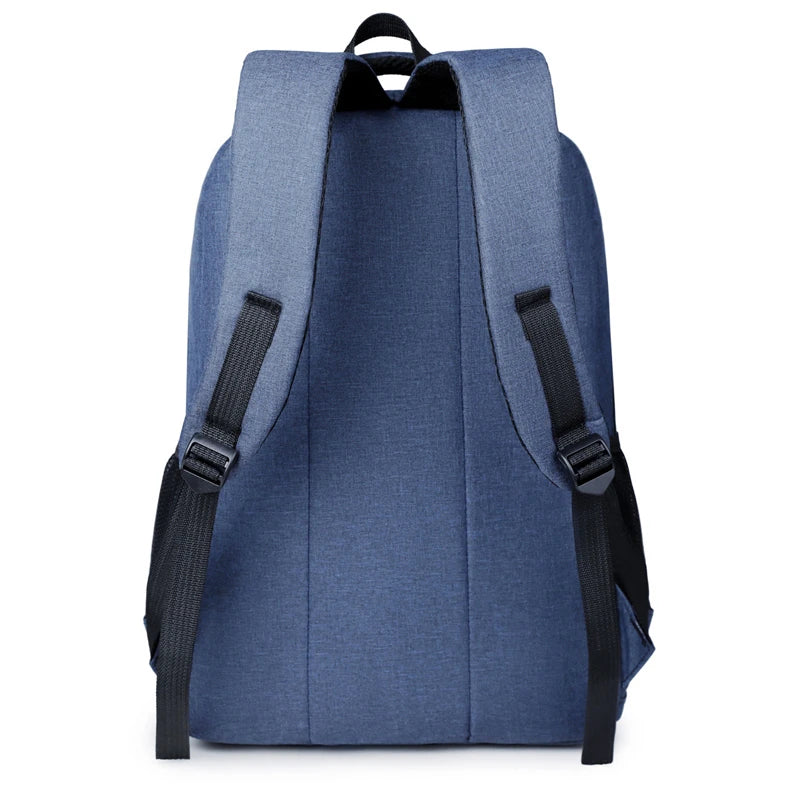 Ins Korean Version of Solid Color Simple Fashion Backpack Men's New Male and Female Leisure Middle School Backpack Tide - Clikcy