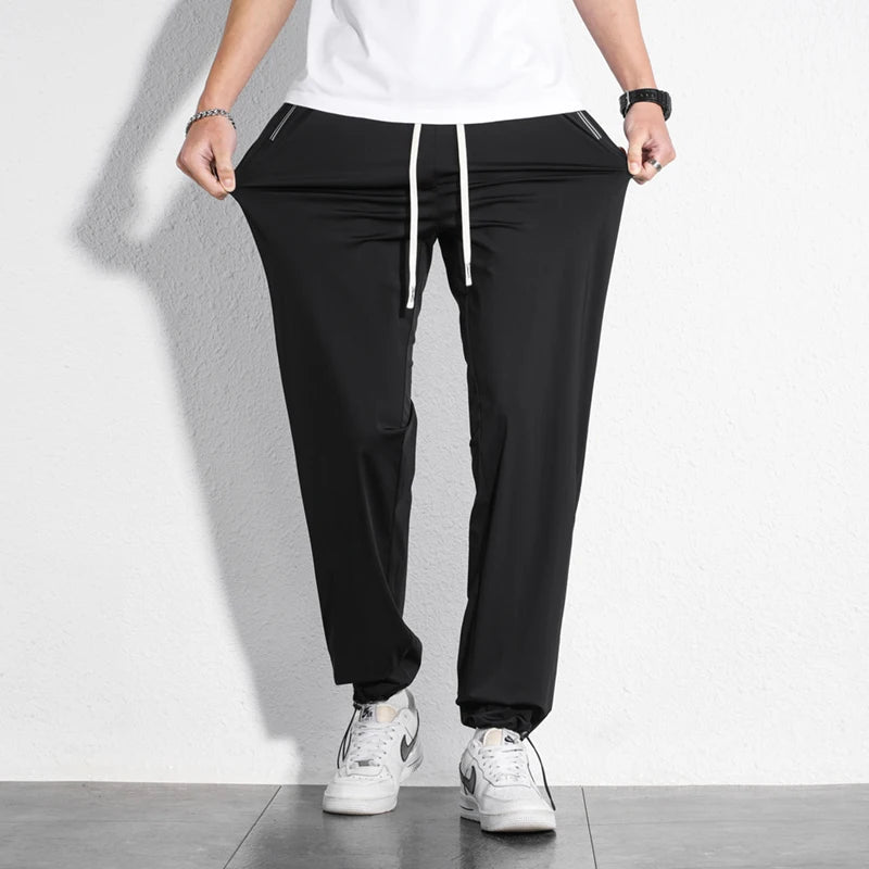 Tall Clothes Men's Pants Extra Long Length Summer Trouser Male Ice Silk Sport Inseam 36 190 Cm 120 115 Leg 110 120cm 115cm 105 - Clikcy