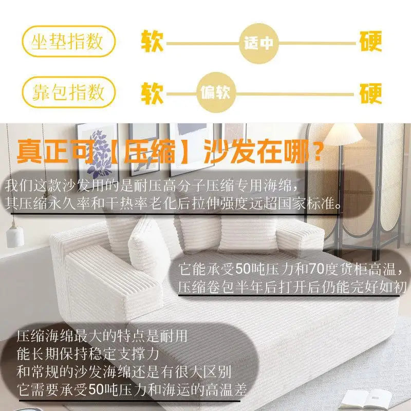 Gray European Living Room Sofas Filler Design Modern Luxury Compressed Sofas Lounges Recliner Couch Wohnzimmer Home Furniture - Clikcy