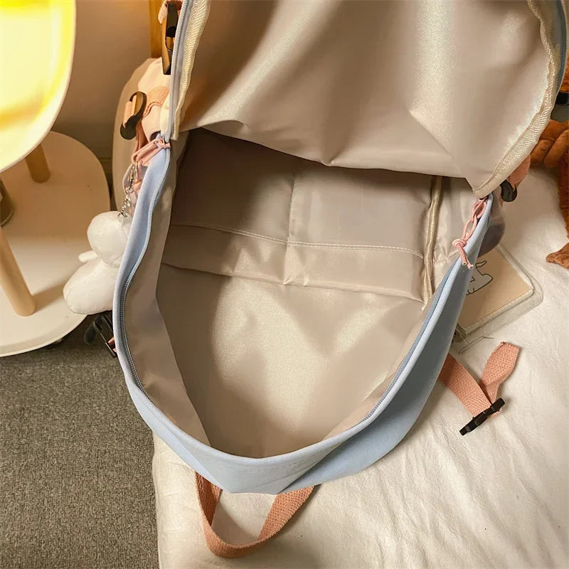 Daily Fashion Mochilas Korean School Backpack for College Students Bagpack Kpop Bookbag Teenager Casual Schoolbags Sac A Dos - Clikcy