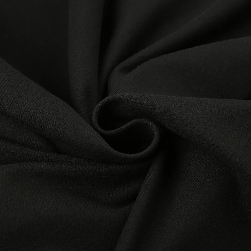 CIBBAR Sexy Deep V Neck Crop Top Women Basic Solid Tee Shirts 2024 Summer New Fashion T-shirts Vintage Clubwear Ladies Clothing - Clikcy