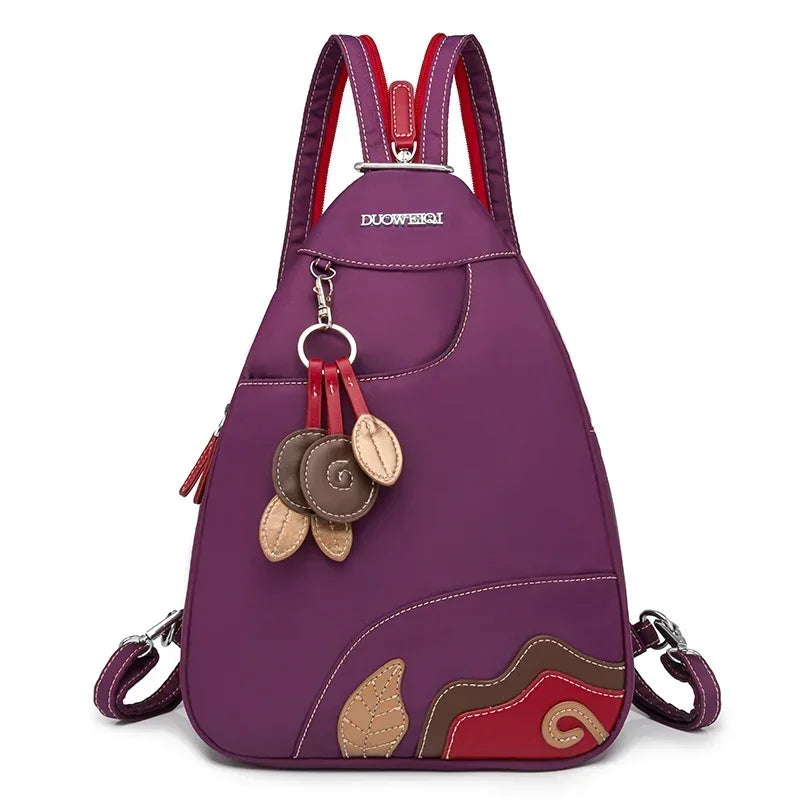 Casual Solid Nylon Designer Style Backpacks for Women 2025 High Quality Simple Versatile Commute Hot Trendy Sweet School Bags