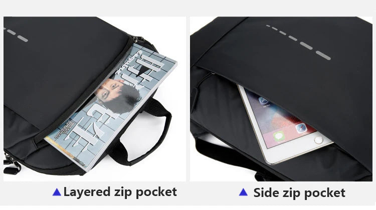 Men's Waterproof Backpack Ultra Lightweight Back Bag for Men Backpack Book Bag Men's Stylish Backpack 15.6" Notebook Backpack - Clikcy