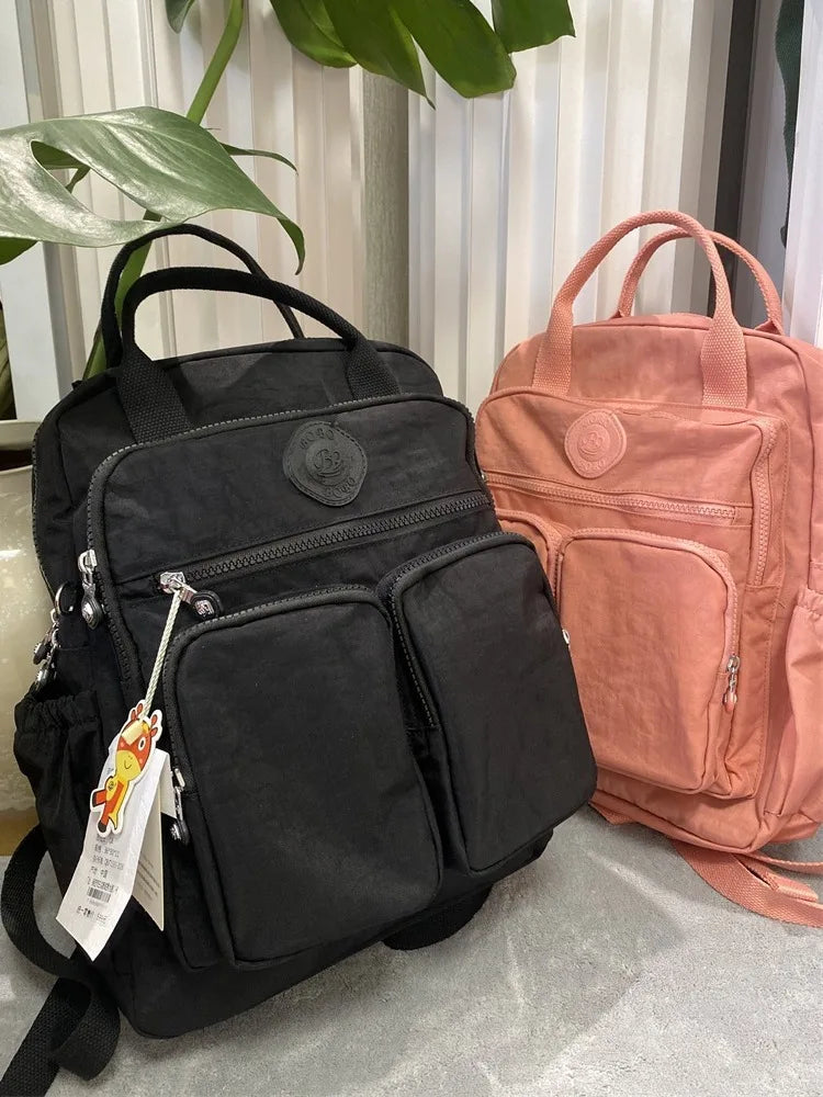 Large Capacity Backpack for Women Multi-pockets Nylon Women's Bag Causal Waterproof School Bags Laptop Backpack Stylish Backpack - Clikcy