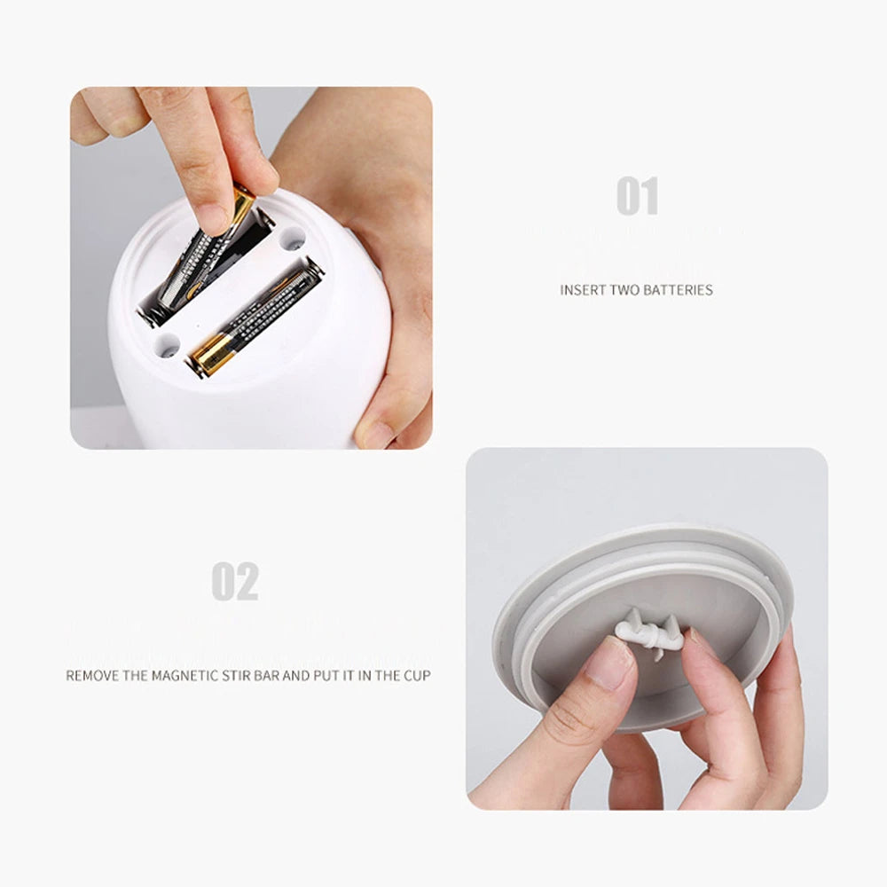 Automatic Stirring Cup Mug Rechargeable Portable Coffee Electric Stirring Stainless Steel Rotating Magnetic Home Drinking Tools