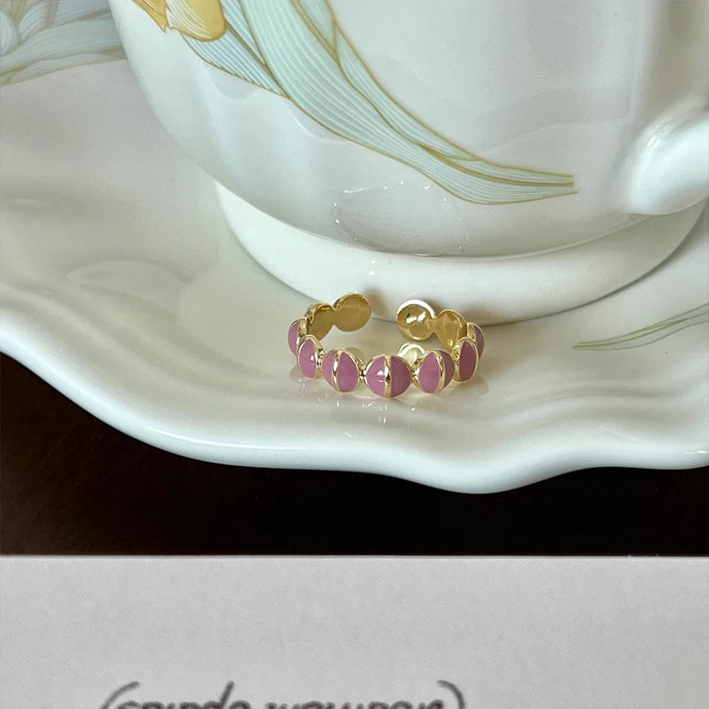 Pearl Ring Female Minority Design Advanced Sense Fashion Personality Adjustable Beimu Vintage Index Finger Ring Jewelry Gift - Clikcy