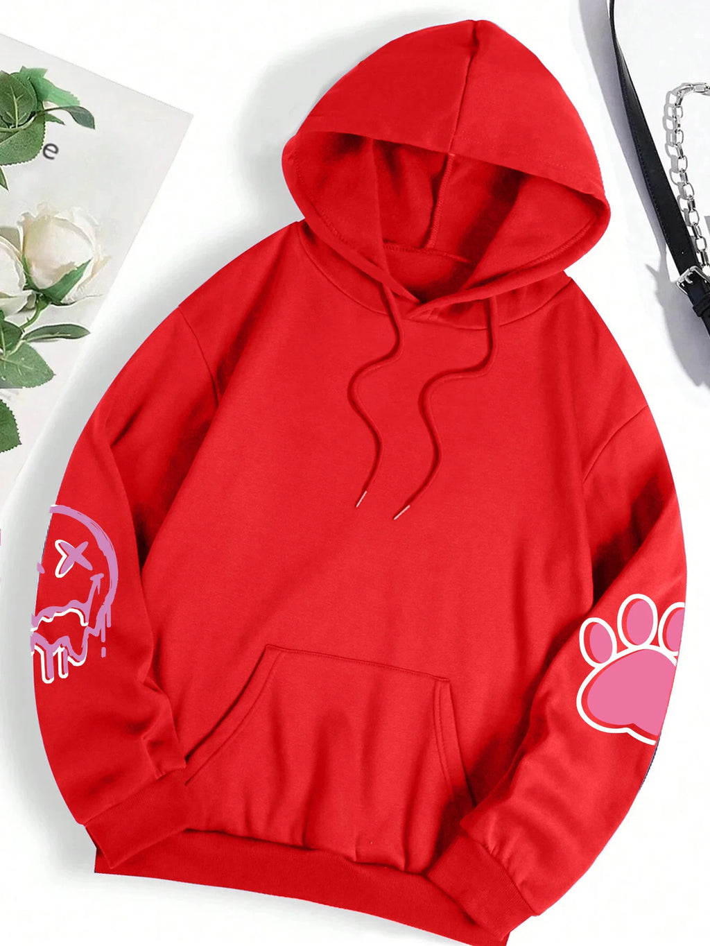 Hip Hop Street Casual Printed Female Hoodies Fashion Hoodie Oversize Loose New Sweatshirts Autumn Warm Fleece Clothing - Clikcy