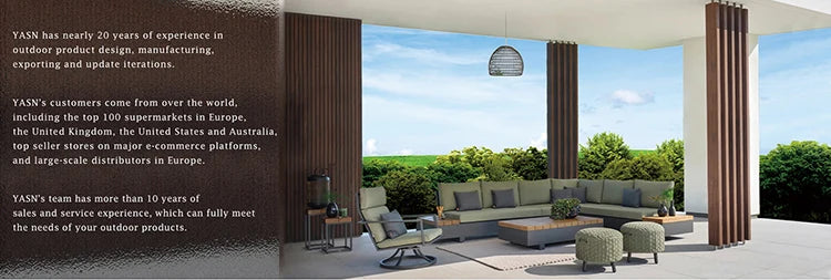 Custom Modern 6 Seat Corner Sofa Patio Outdoor Rattan Dining Outdoor Furniture Sets Rattan Garden Furniture - Clikcy