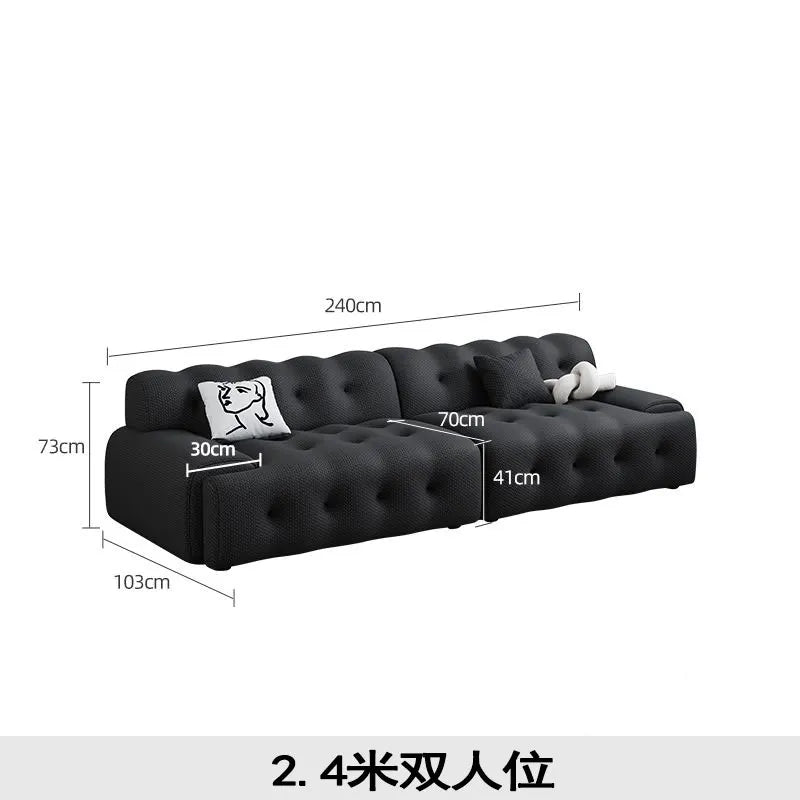 Large European Living Room Sofas White Filler Salon Lazy Compressed Sofas Lounges Designer Couch Wohnzimmer Home Furniture - Clikcy