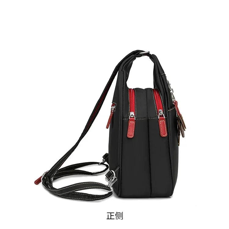 Casual Solid Nylon Designer Style Backpacks for Women 2025 High Quality Simple Versatile Commute Hot Trendy Sweet School Bags - Clikcy
