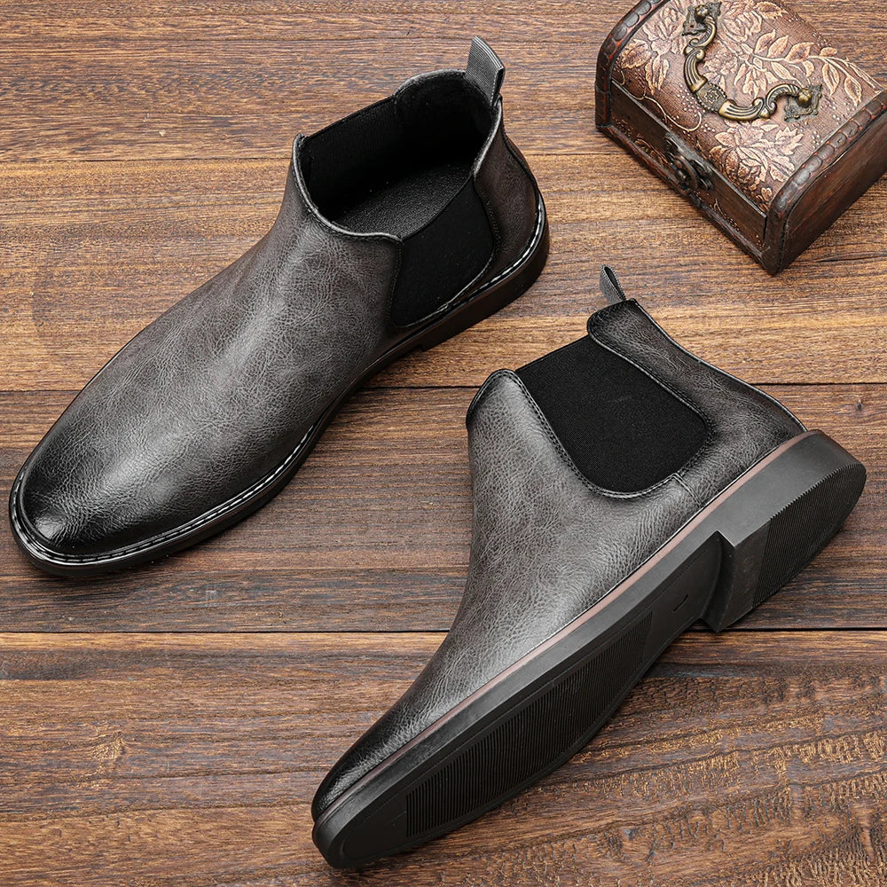 40~46 Men Chelsea Boots Brand Retro Comfortable Fashion Men Boots - Clikcy