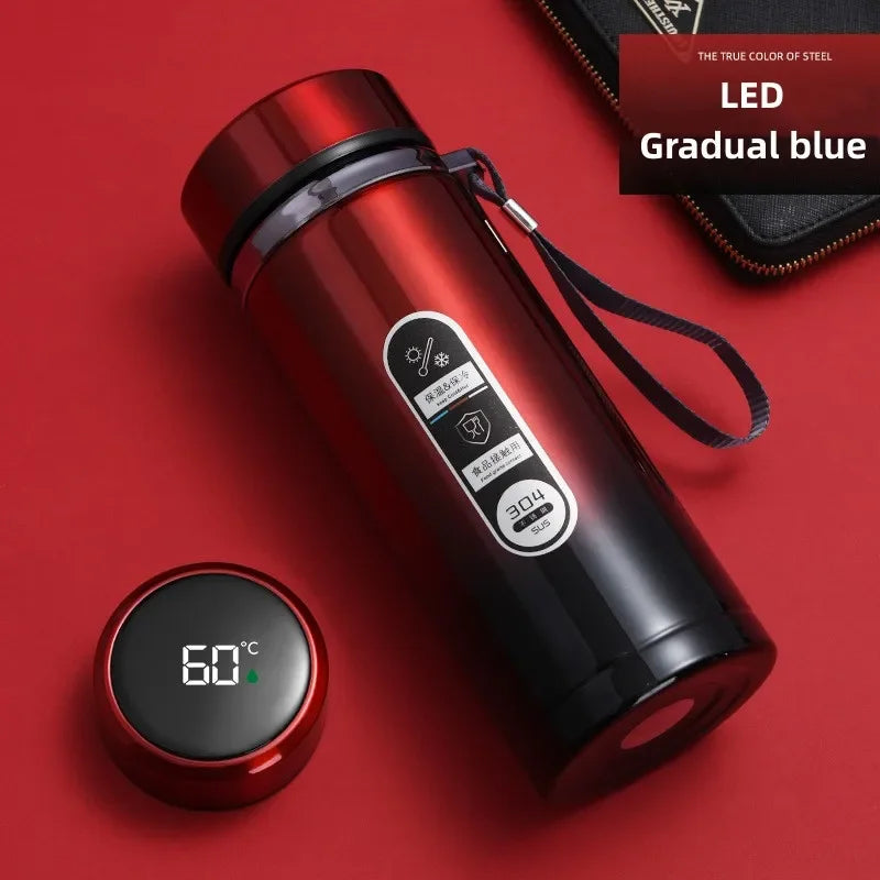 500ML-1Liter Stainless Steel Thermos Bottle with LED Temperature Display Sus304 Tea Water Bottle Vacuum Flask Portable Cups - Clikcy