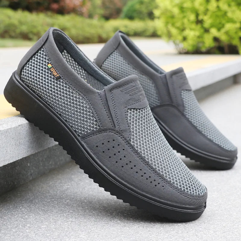 Comfortable Men Casual Shoes Breathable Mesh Summer Men Shoes New Non-slip Lightweight Shoes for Men 2024 - Clikcy