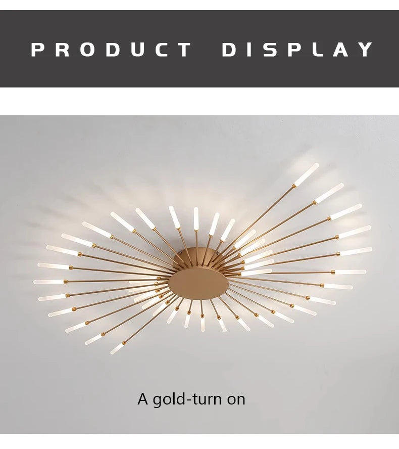 Modern Creativity Fireworks Led Ceiling Lights Living Dining Room Ceiling Chandeliers Lighting Bedroom Luster Lamps Luminaire - Clikcy
