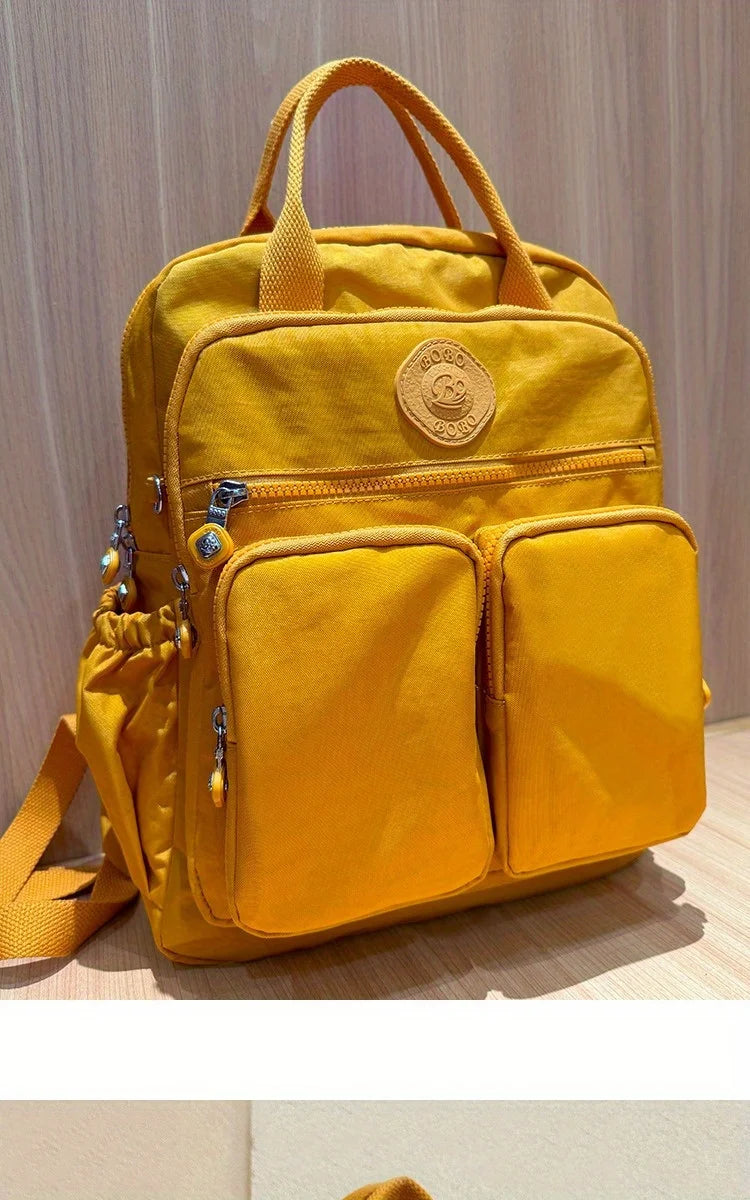 Large Capacity Backpack for Women Multi-pockets Nylon Women's Bag Causal Waterproof School Bags Laptop Backpack Stylish Backpack - Clikcy