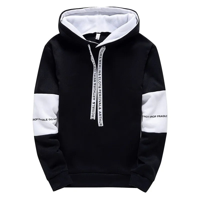 Men's Hoodies Long Sleeve Casual Printing With Letter Sweatshirts New Spring Hip Hop Pullover Sports Top Male Hooded Sweatshirts - Clikcy
