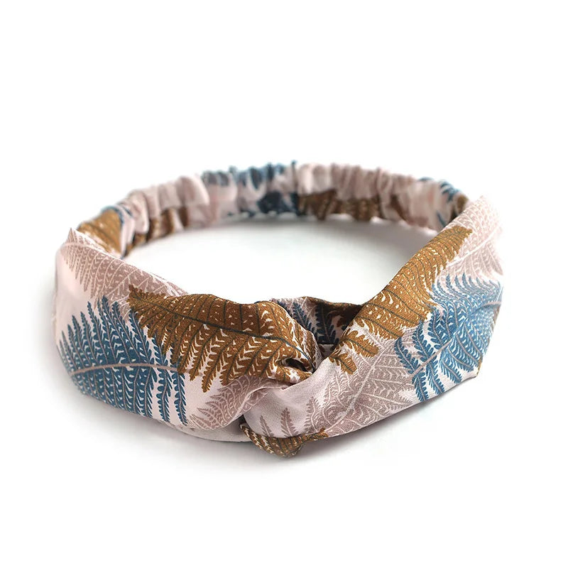 2024 Fashion Women Girls Bohemian Hair Bands Print Headbands Vintage Cross Turban Bandage Bandanas HairBands Hair Accessories - Clikcy