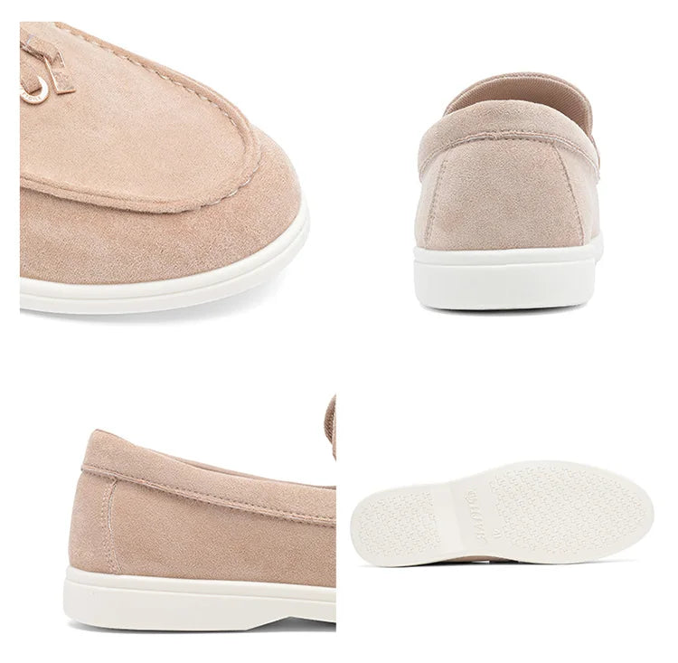 Summer Beige Moccasins For Men Comfortable Suede Casual Designer Men's Shoes Lightweight Slip-on Men Loafers zapatos para hombre - Clikcy