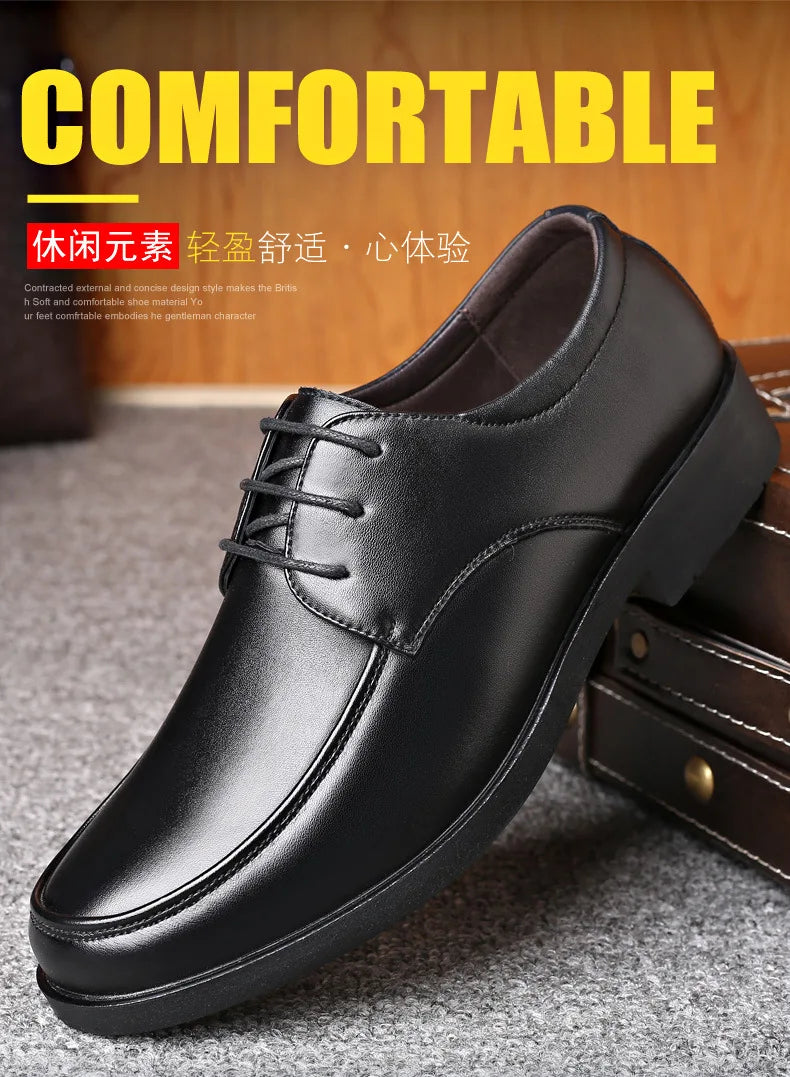 Mens Dress Shoes Men's Formal Original Leather Italian Skin Shoes for Men Elegant Casual Business Luxury Social Male Shoe - Clikcy