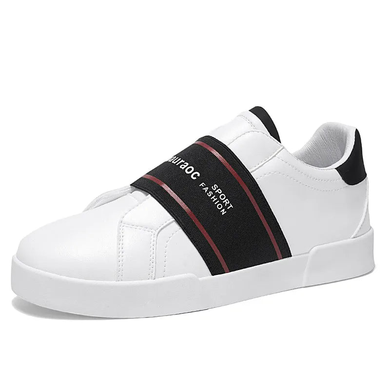 New Spring Trendy Sneakers Men Low Cut Leather Men’s Skateboard Shoes Comfy Platform Vulcanize Shoes For Men zapatos para hombre - Clikcy