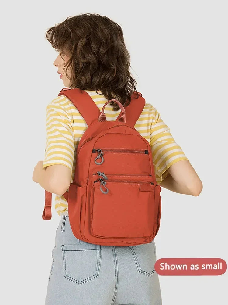 Fouvor Waterproof Women's Backpack Large Capacity Sports Canvas Laptop Backpacks Travel Fashion Nylon Student School Bag 2802-02 - Clikcy