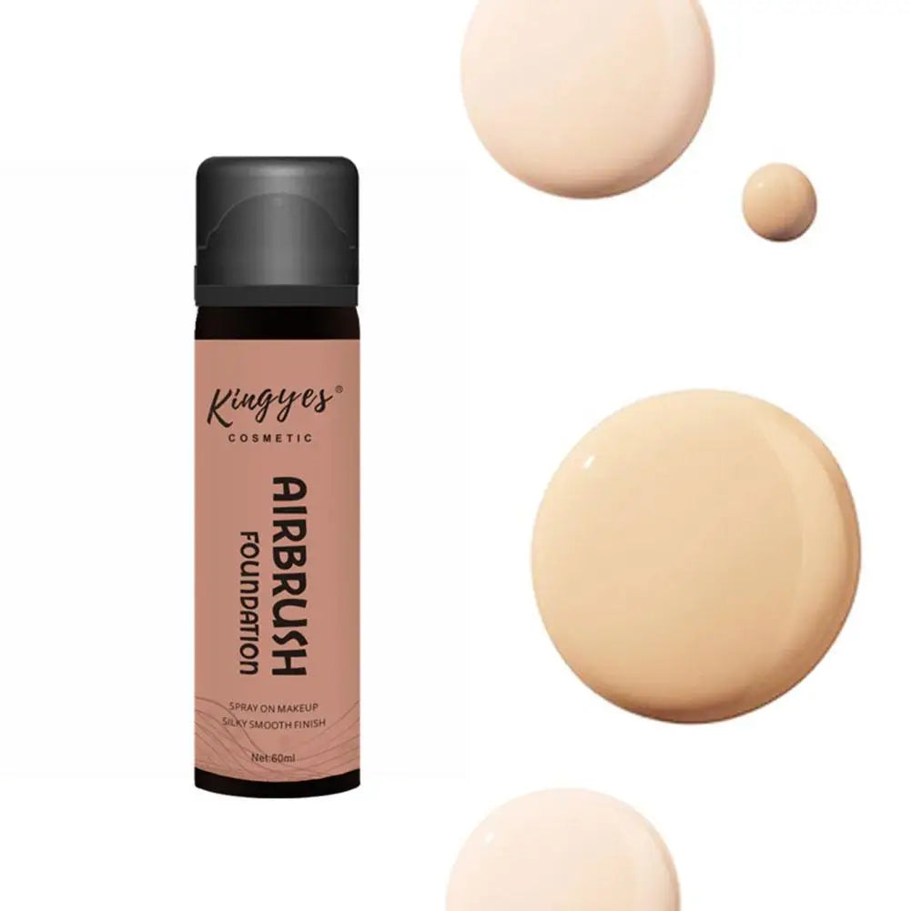Airbrush Spray Foundation Full Coverage Oil Control Liquid Foundation Face Correcting Toner Matte Moisture Brighten Concealer - Clikcy
