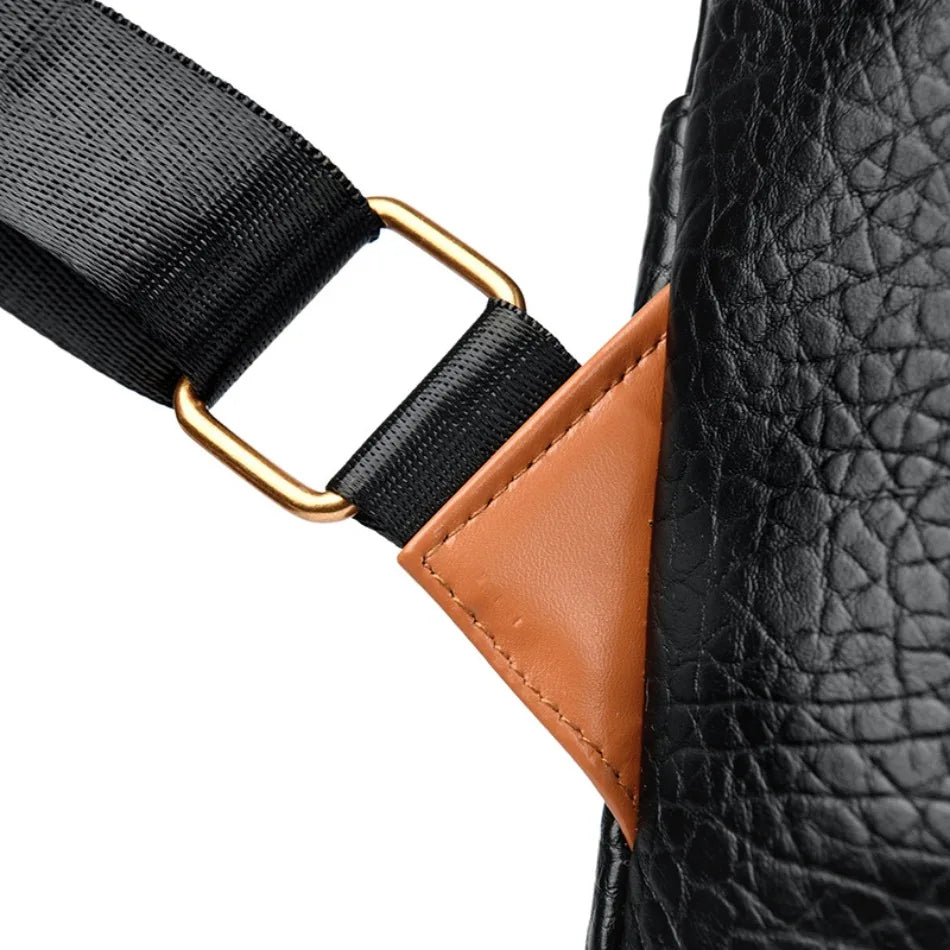 Fashion Women Backpack Designer Pu Leather Travel Back Pack Casual Shoulder Bag High Quality School Bags for Teenagers Girls Sac - Clikcy